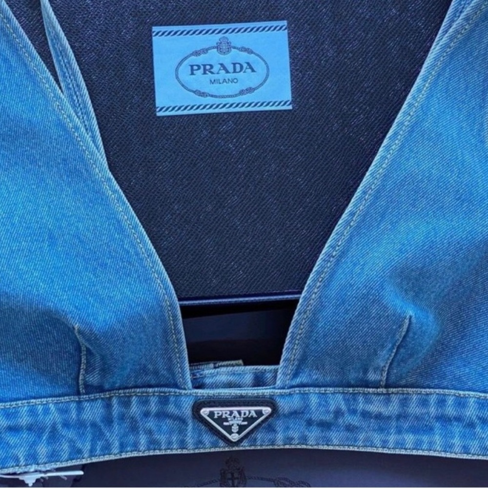 Prada Demin Crop top